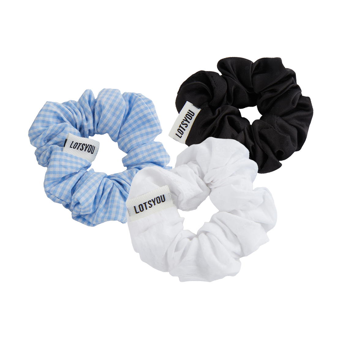 LOTI5ACW007OBK LOTS YOU Fiona Scrunchie 3Set