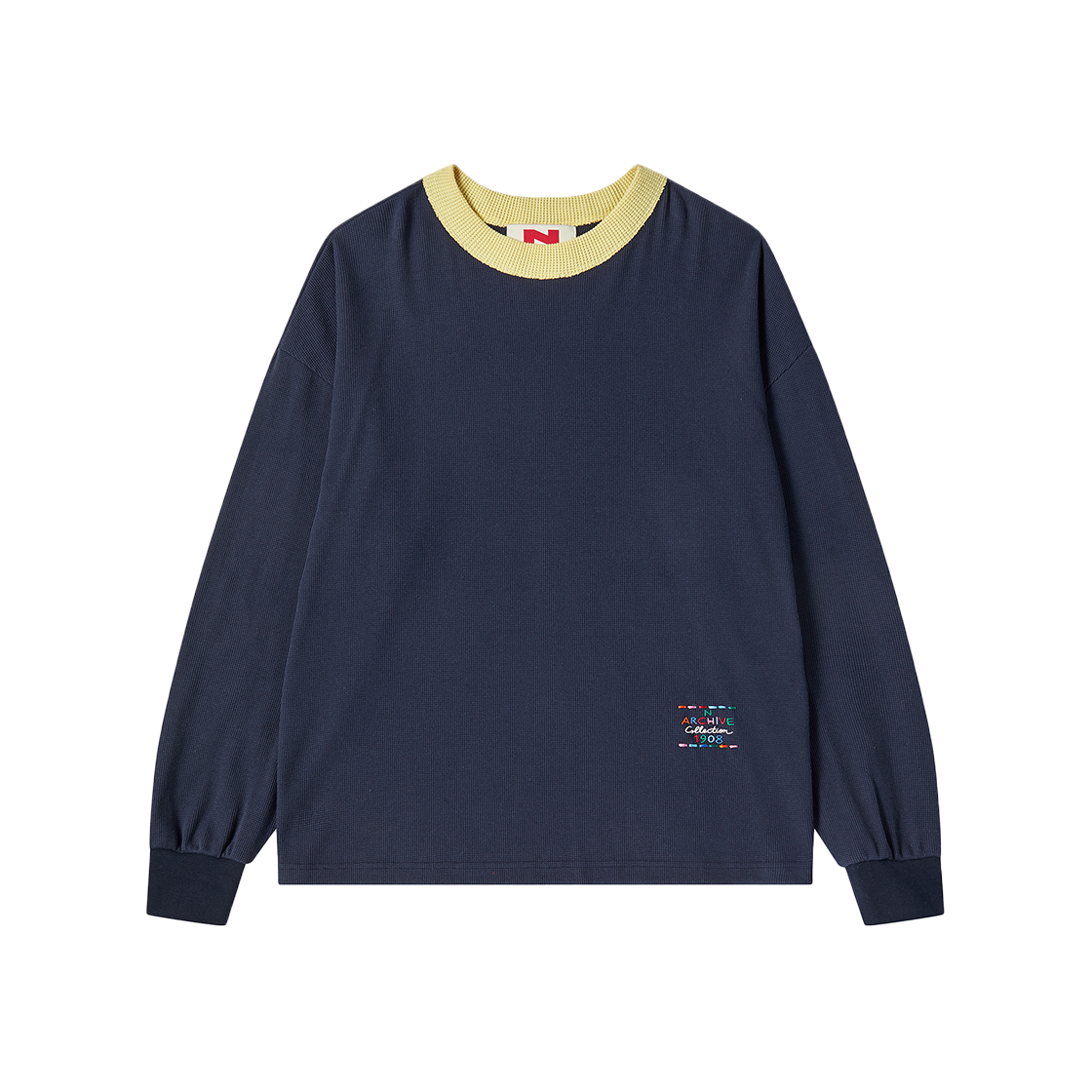 NV26SPRL03NV N ARCHIVE Modern Art Stitch Long Sleeve Navy