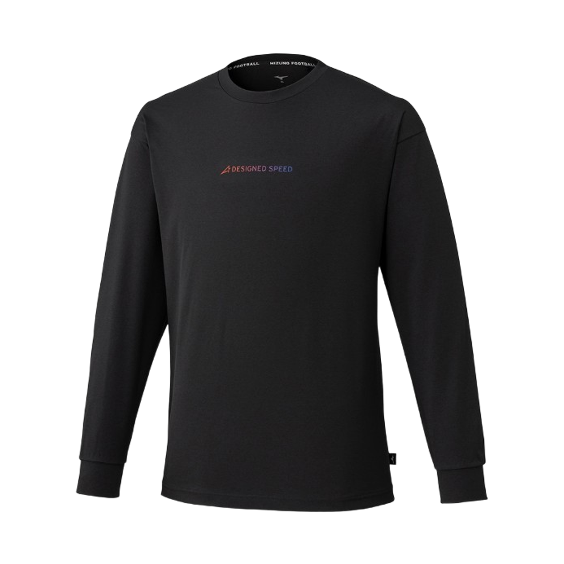 P2MAD90209 Mizuno Alpha Printed Long Sleeve T-Shirt Limited Black