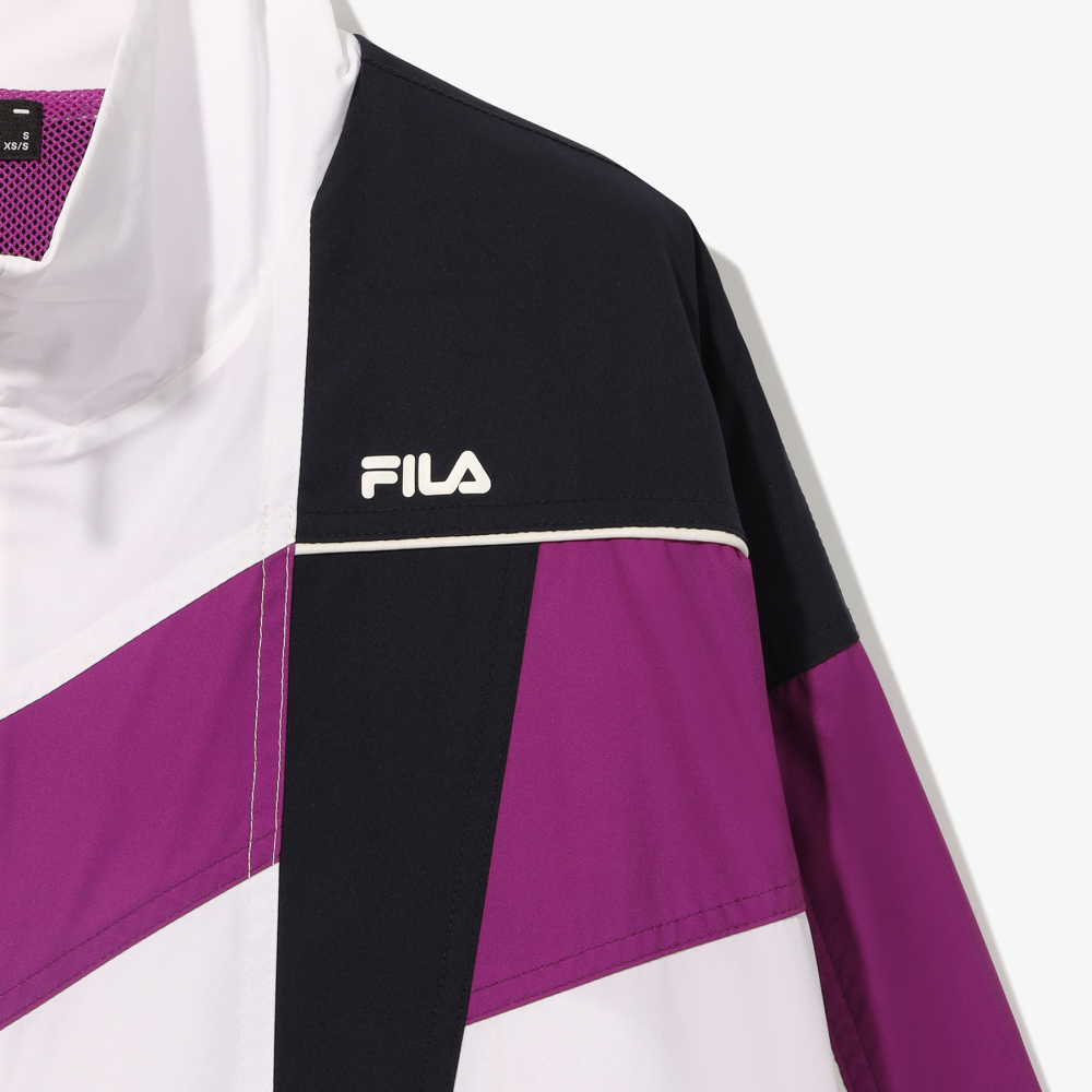 [6% 적립] FILA HERITAGE COLLECTION 스타컷 오버핏 바람막이 화이트([6% 적립] FILA HERITAGE COLLECTION Starcut Overfit Windbreaker White) - 5