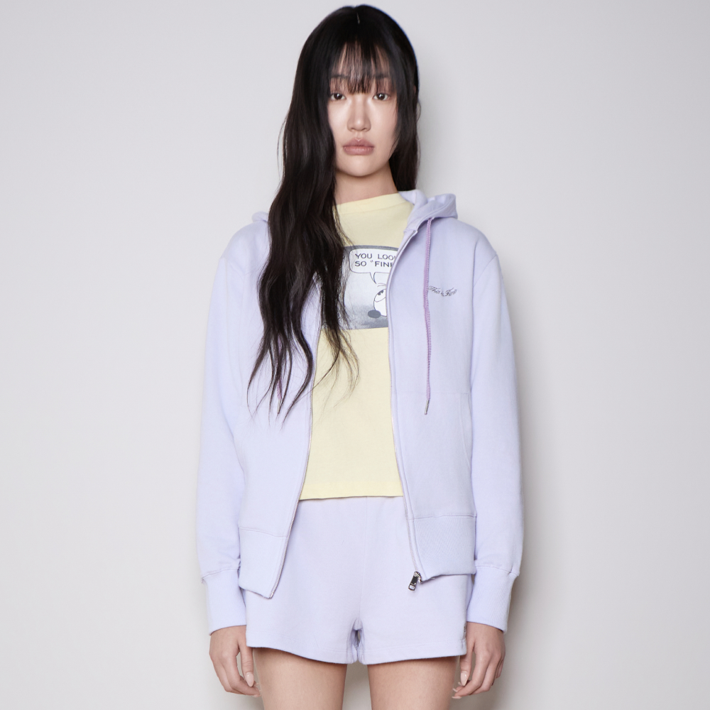 디스이즈파인 스탠다드 집업 후디 라벤더(THIS IS FINE Standard Zip Hoodie Lavender) - 2
