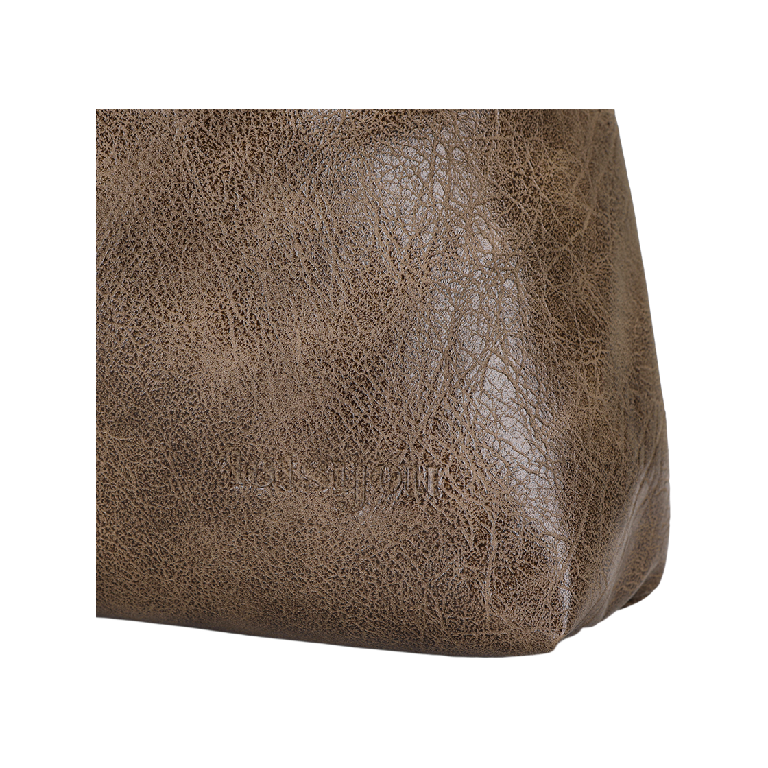 라츠유 헤더 빅 호보백 브라운(LOTS YOU Heather Big Hobo Bag Brown) - 4