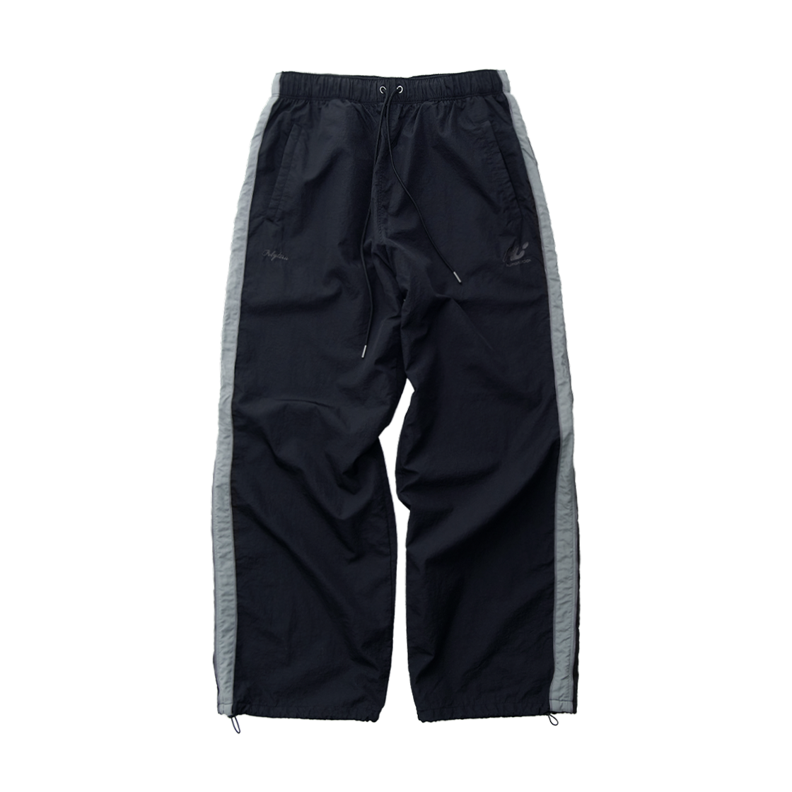 폴리테루 휴먼인덱스 휴먼 레트로 트랙 팬츠 네이비/피스타치오(Polyteru Human Index Human Retro Track Pants Navy/Pistachio)