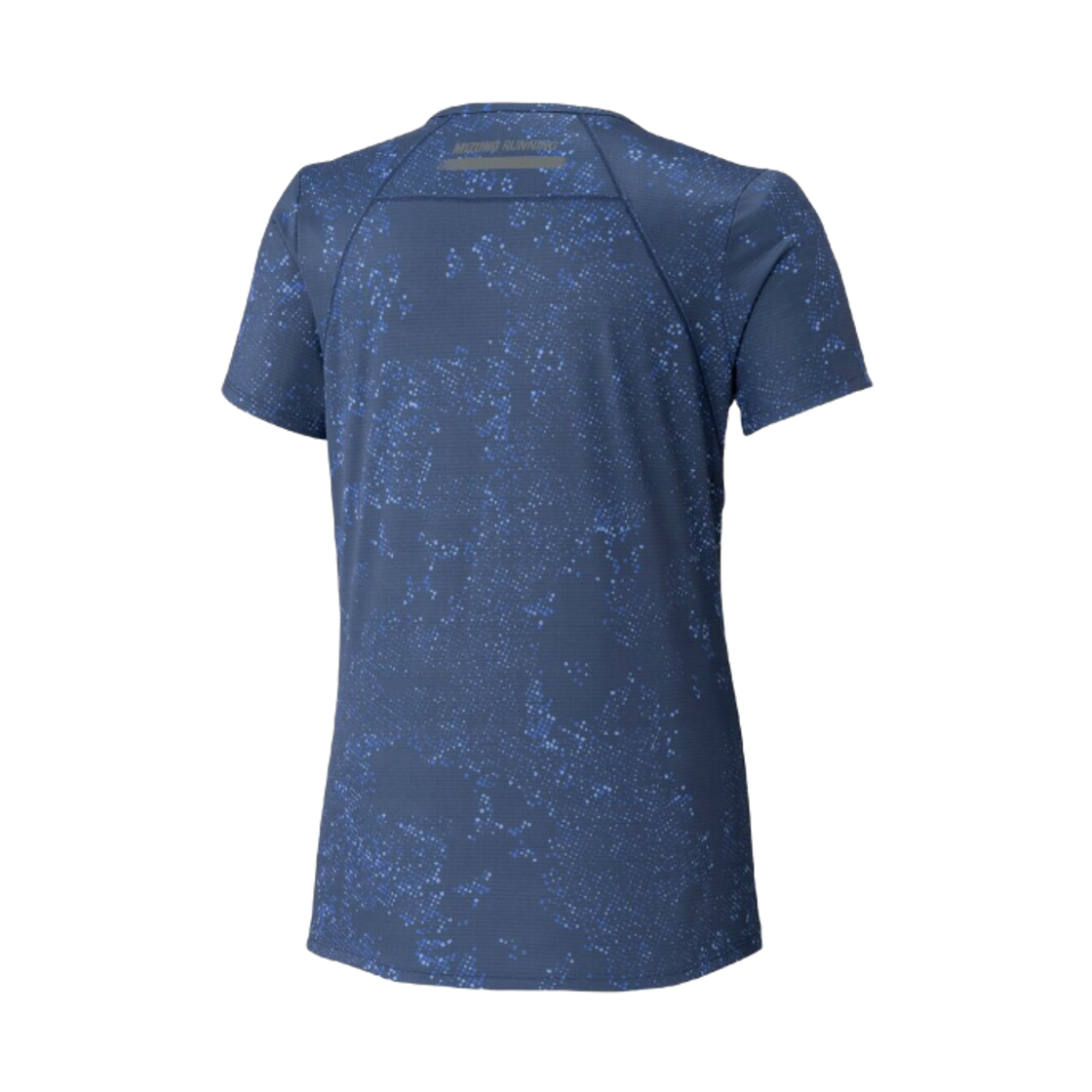 (W) 미즈노 드라이 에어로플로우 그래픽 티셔츠 에스테이트 블루((W) Mizuno Dry Aeroflow Graphic T-Shirt Estate Blue) - 2