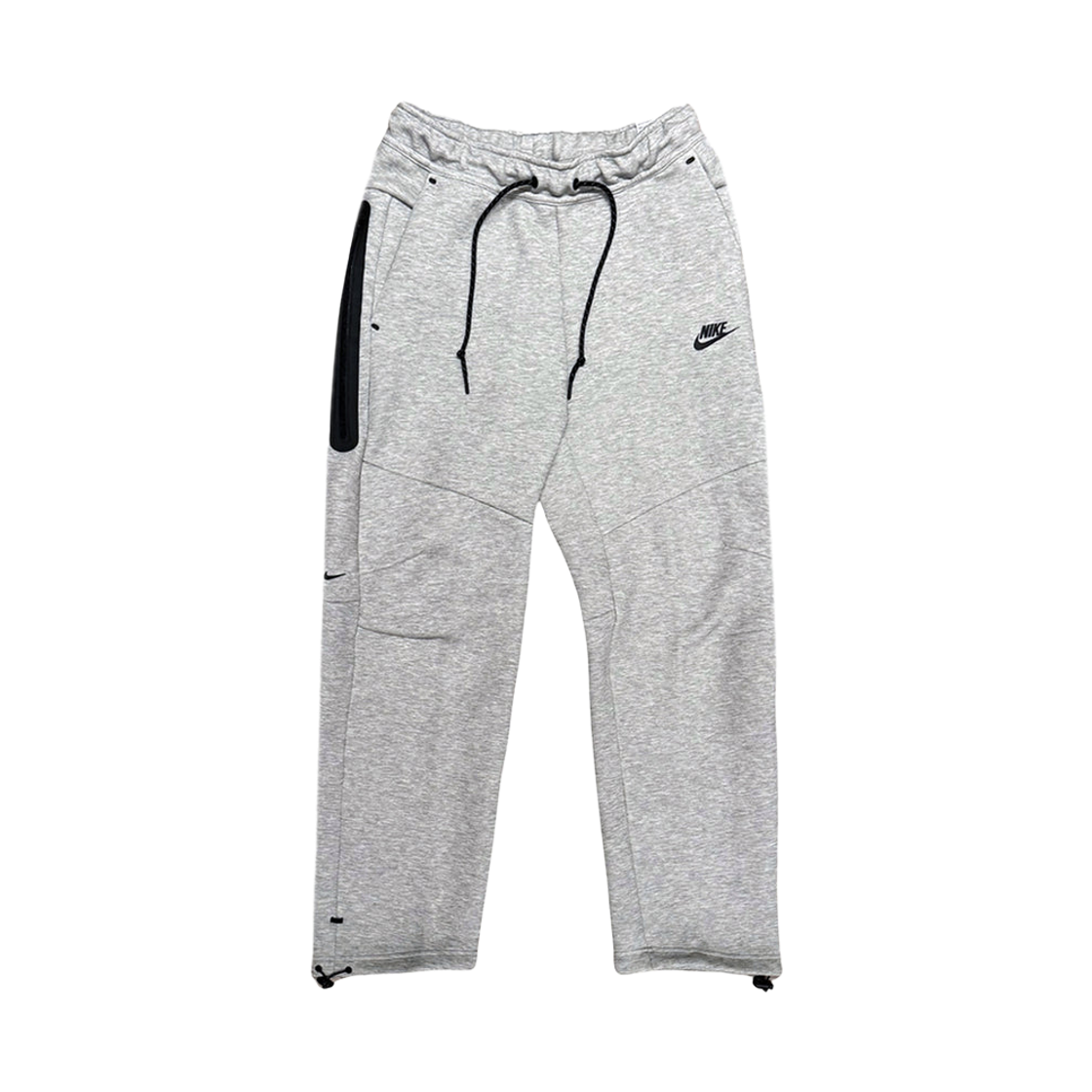 나이키 테크 오픈 헴 플리스 팬츠 다크 그레이 헤더 블랙 - 아시아(Nike Tech Open Hem Fleece Pants Dark Grey Heather Black - Asia) - 1