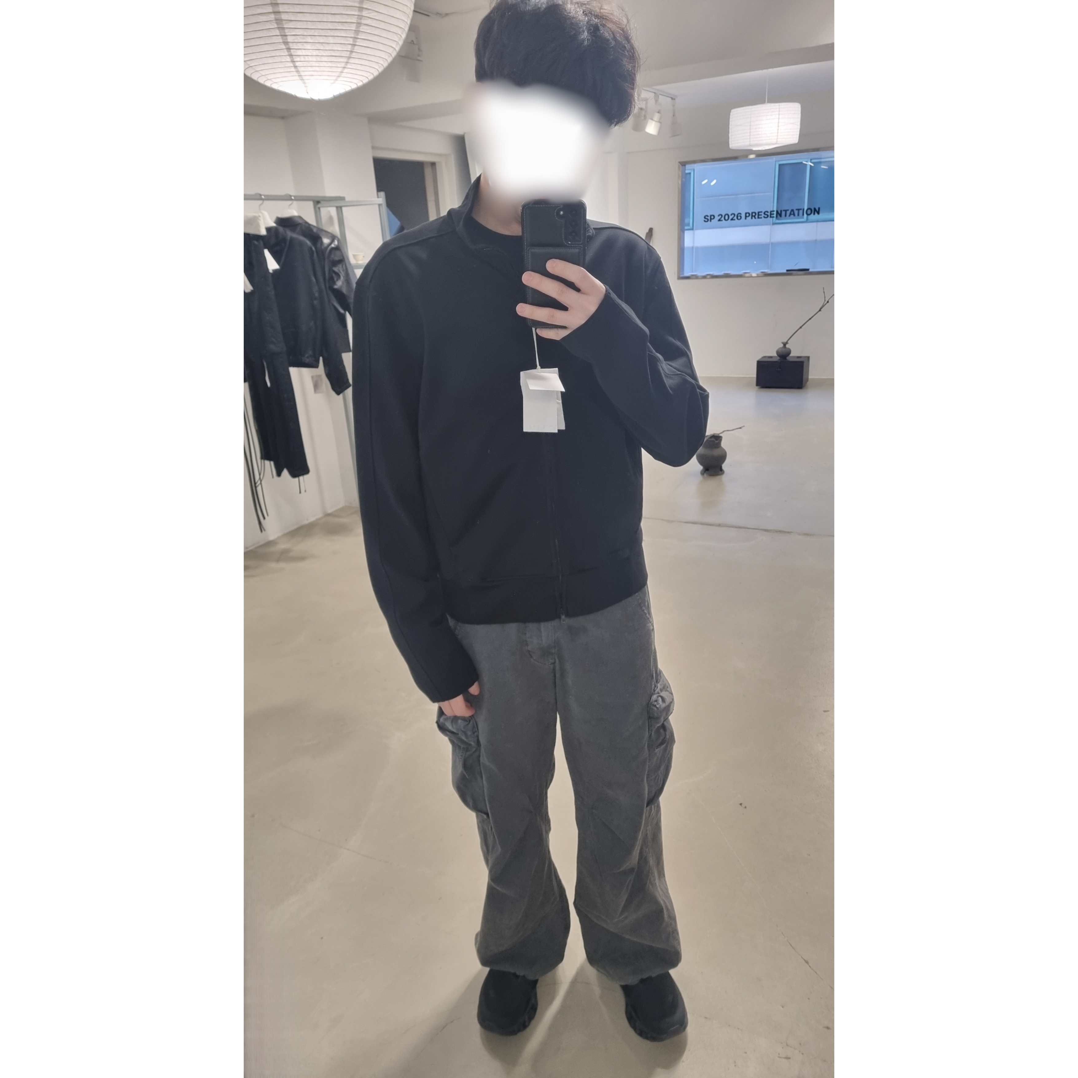 On Running x Post Archive Faction (Paf) Cloudmonster 2 Black Magnet 착용 스타일 - 1