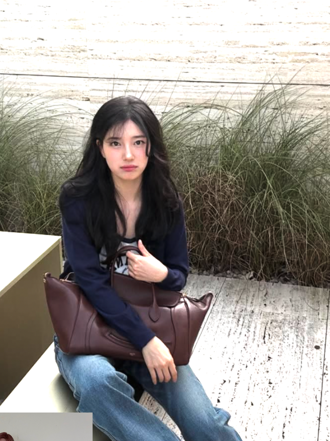 Levi's LVC 1955 Japan 501 Jean Blackjack Blue, Zara x Ader Error Patchwork Jeans Blue 착용 스타일 - 2