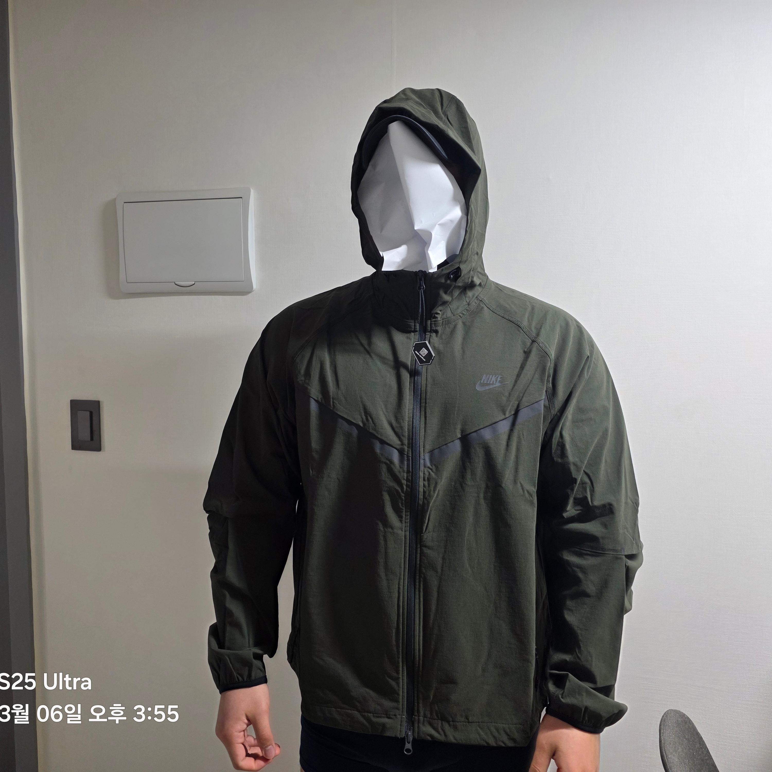 Nike Tech Windrunner Woven Full-Zip Jacket Sequoia - Asia 착용 스타일 - 1