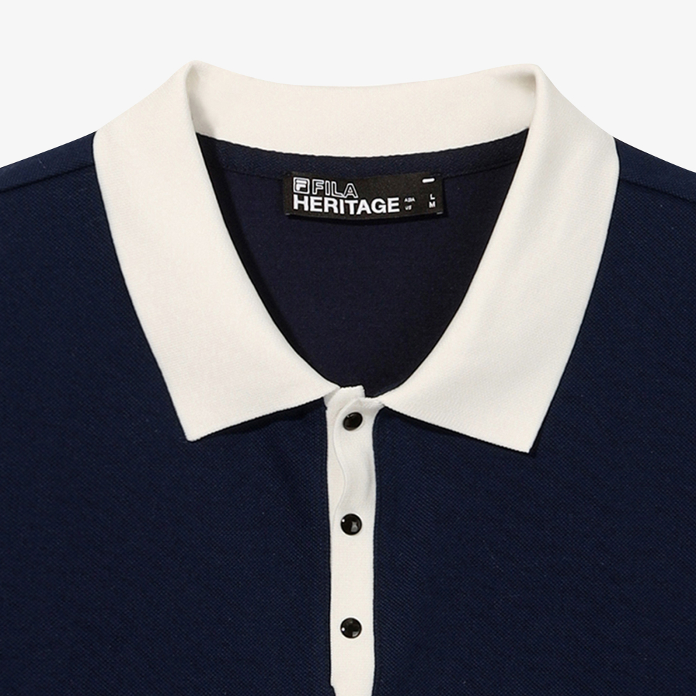[6% 적립] FILA HERITAGE COLLECTION 피케 카라티 네이비([6% 적립] FILA HERITAGE COLLECTION BB Polo Navy) - 4