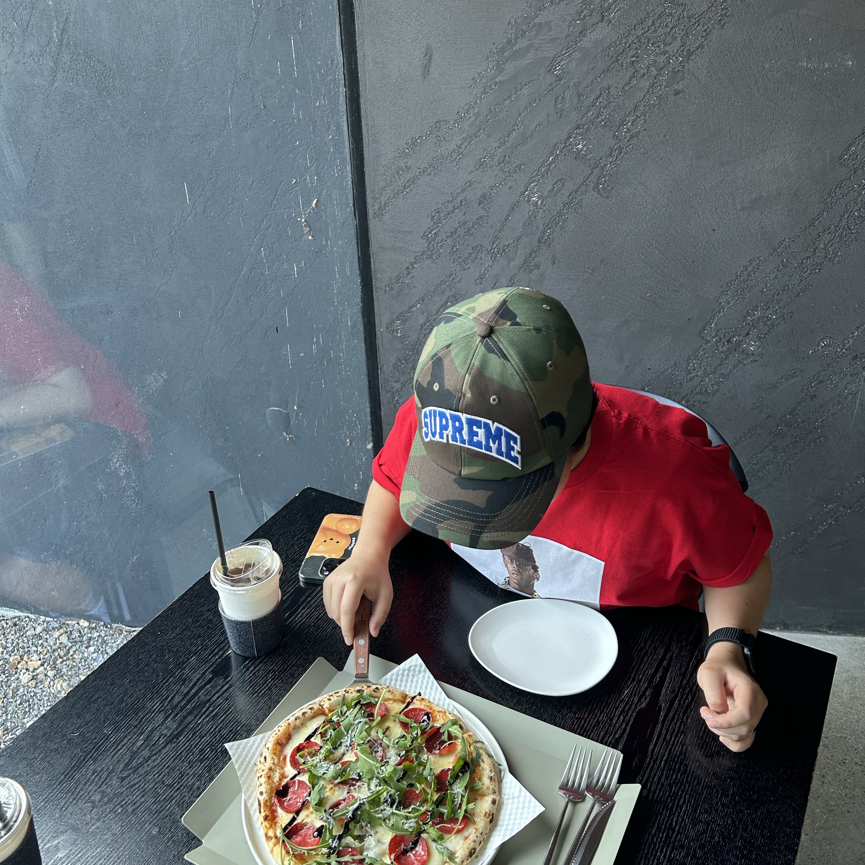 Supreme Felt Arc 6-Panel Woodland Camo - 24FW 착용 스타일 - 2