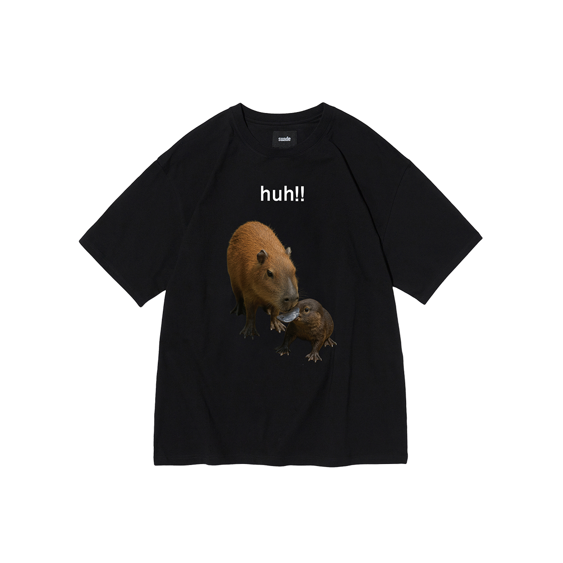 스웨이드 허 카피바라 티 블랙(Suade Huh Capybara Tee Black)