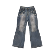 BLR Double Yoke Oil Washed Bootcut Denim Pants