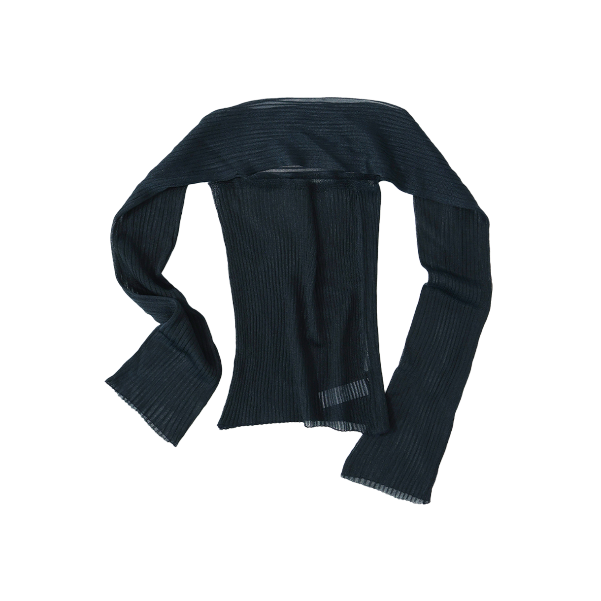 울리카 상투스 우먼 시어 탱크탑 틸 블랙 - 26SS(Ulika Sanctus Women Sheer Tank Top Teal Black - 26SS) - 2