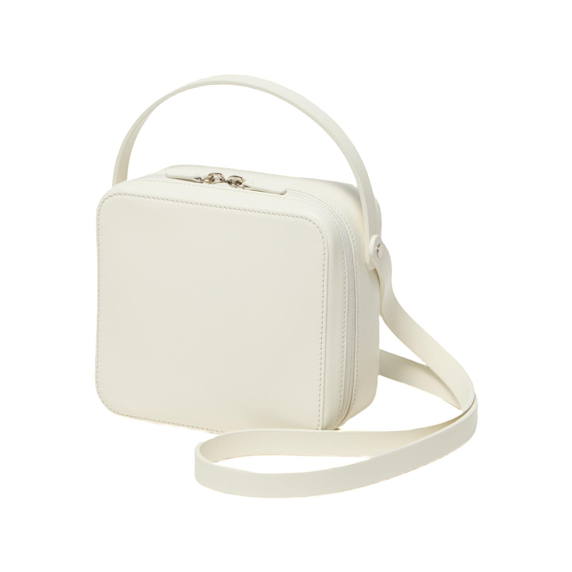 A26SB07AE Auralee Leather Shoulder Bag Made By Aeta White - 26SS