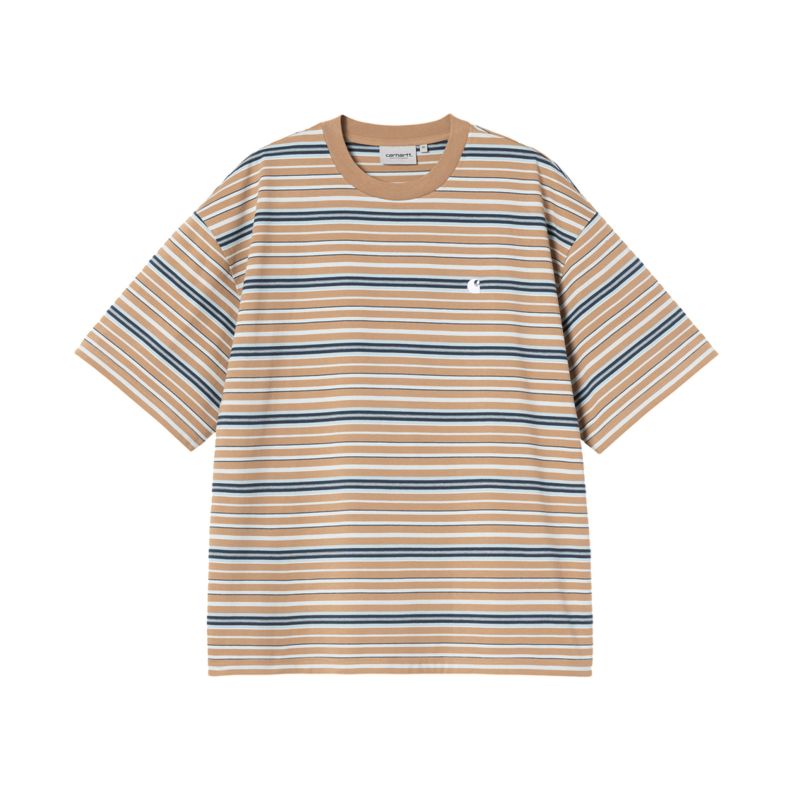 I036186-3KZ-XX Carhartt WIP S/S Zane T-Shirt Zane Stripe Peanut