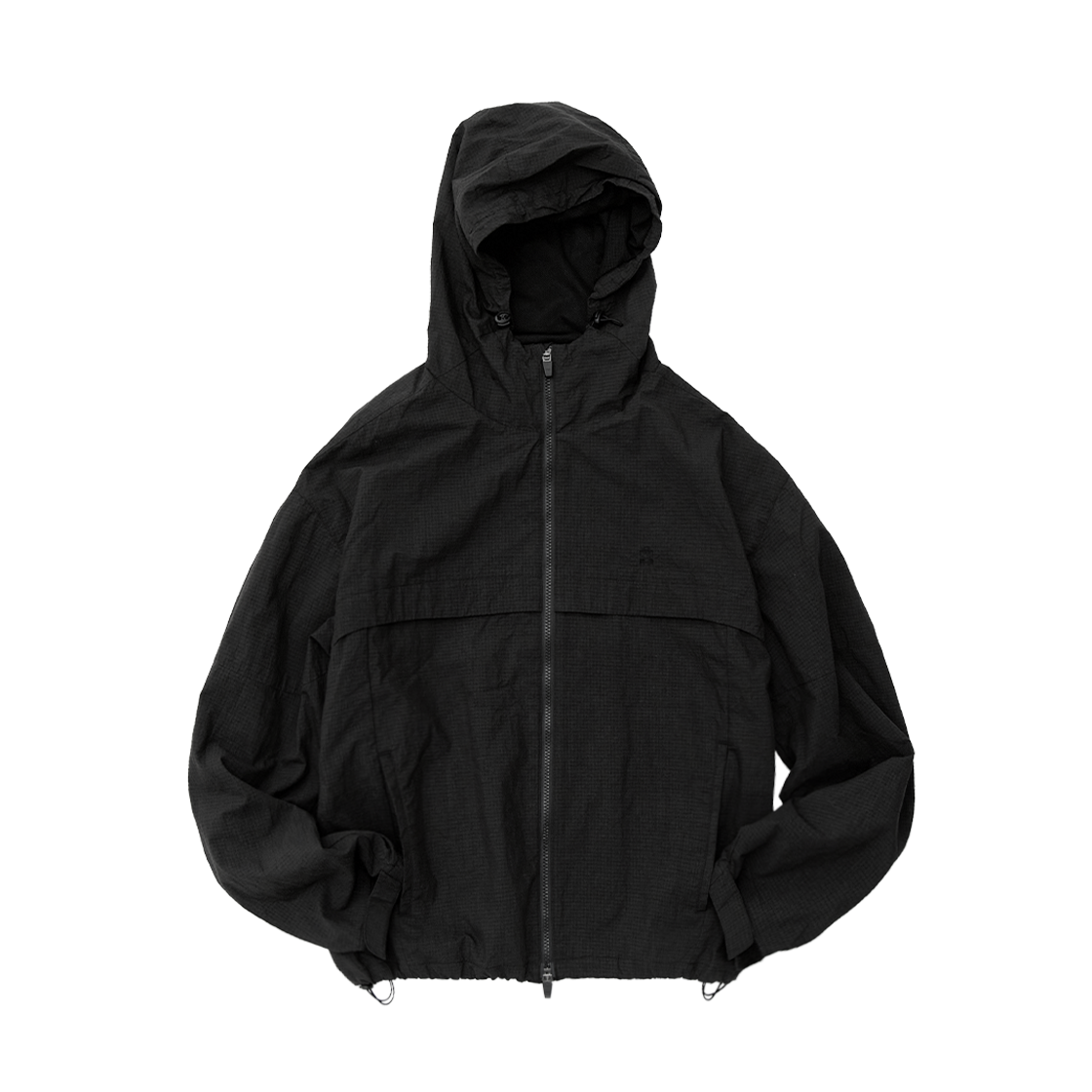 폴리테루 휴먼인덱스 휴먼 텍스쳐 쉘 파카 블랙(Polyteru Human Index Human Texture Shell Parka Black)