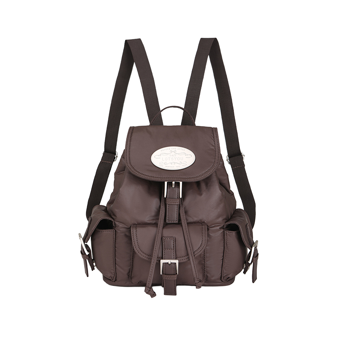 LOTI5BAW552DBR LOTS YOU Nostalgia Pooky Backpack Dark Brown