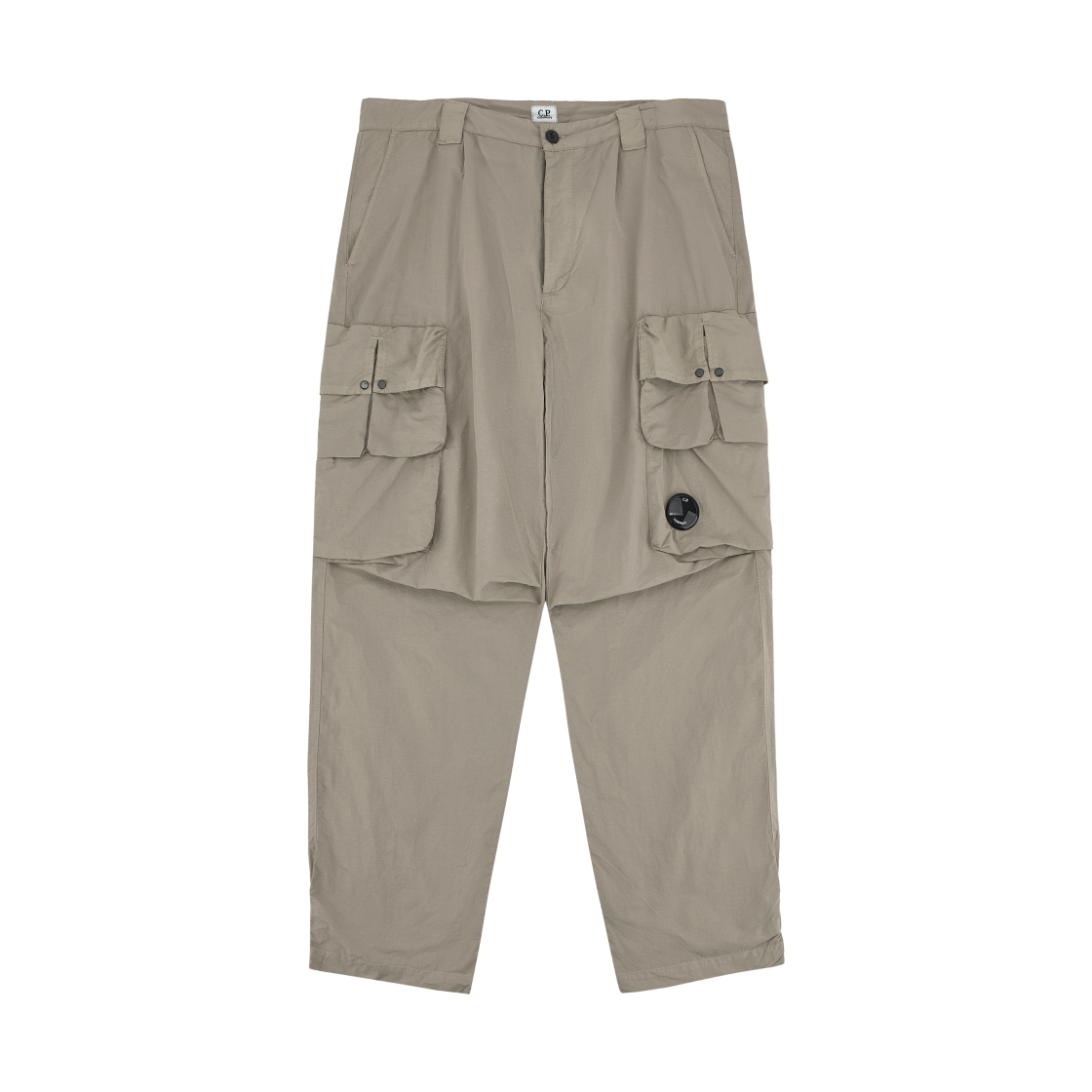 18CMPA170A005991G327 C.P. Company Flatt Nylon Cargo Pants Vintage Khaki Beige - 25SS