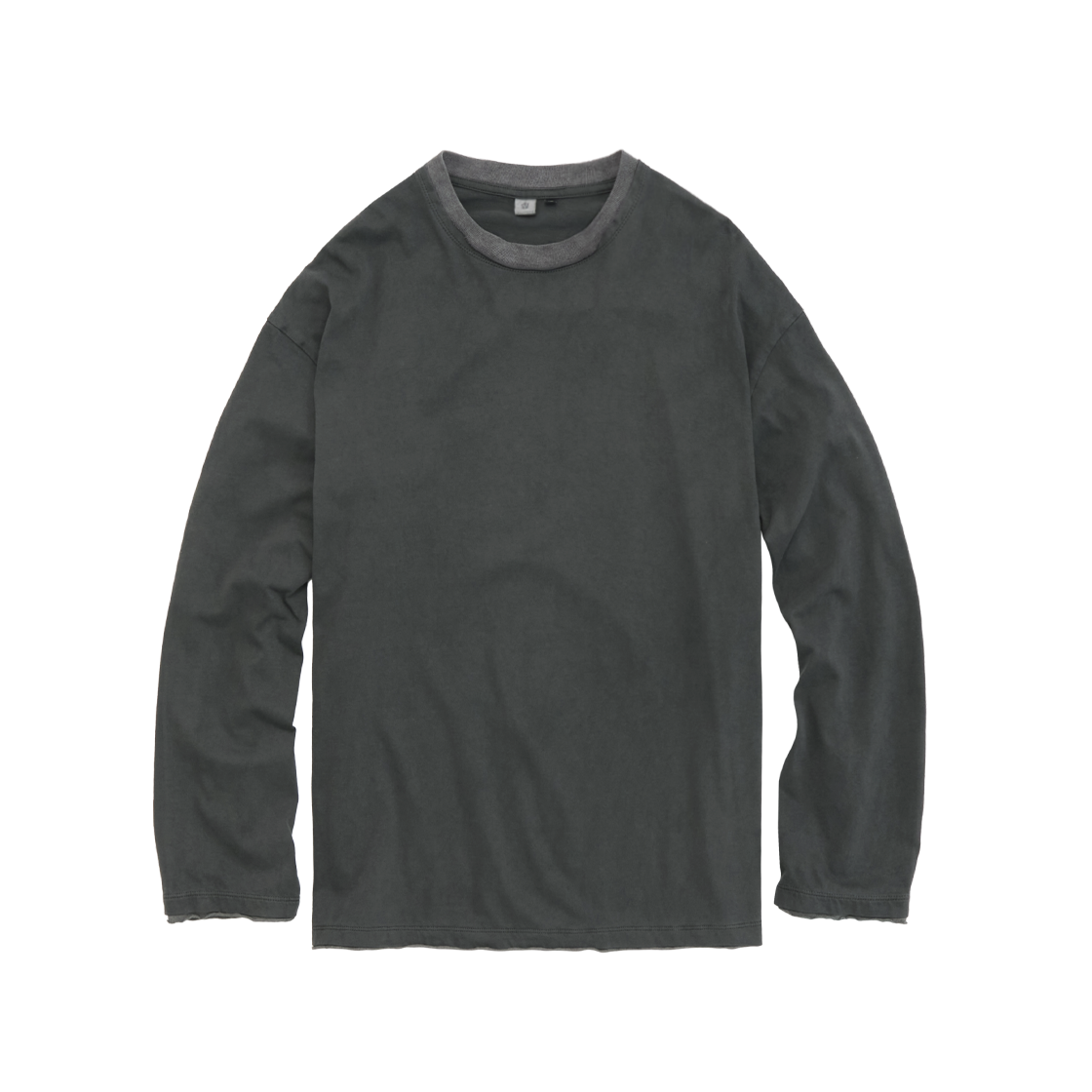 폴리테루 레이어드 롱슬리브 그린 + 그레이(Polyteru Layered Long Sleeves Green + Gray)