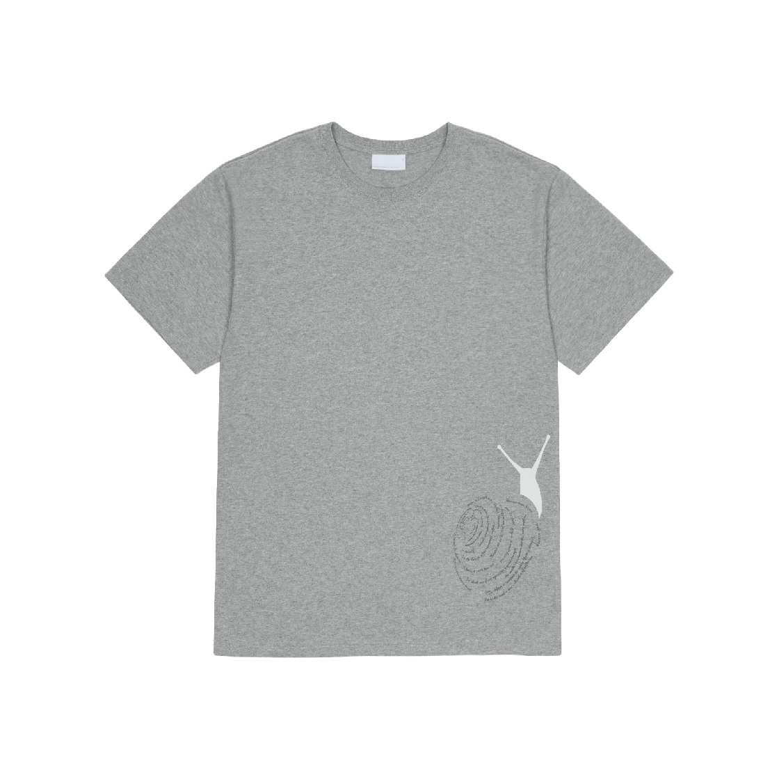 산산기어 스네일 티셔츠 멜란지 그레이(Sansan Gear Snail T-Shirt Melange Grey)