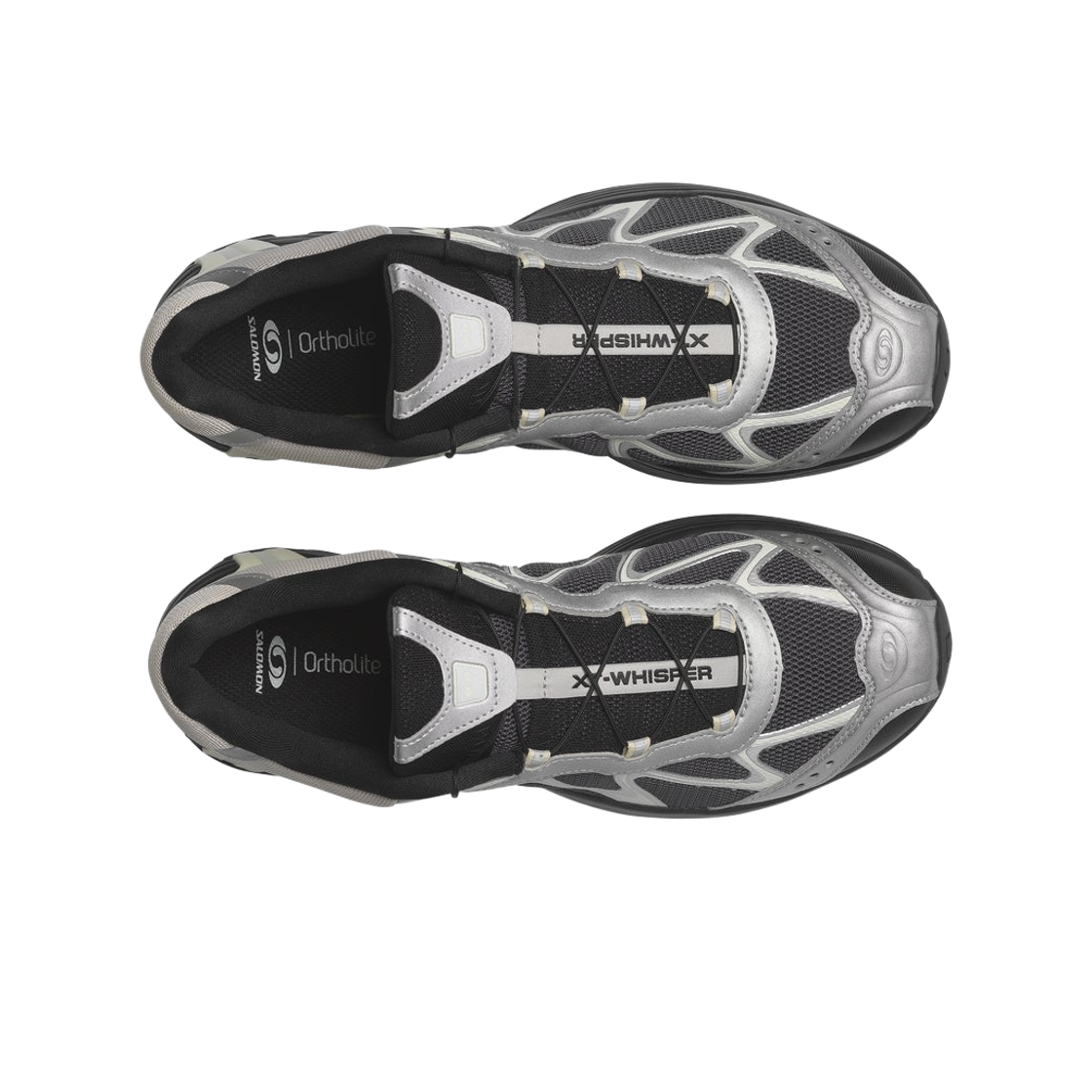 살로몬 XT-위스퍼 블랙 실버 바닐라 아이스(Salomon XT-Whisper Black Silver Vanilla Ice) - 2