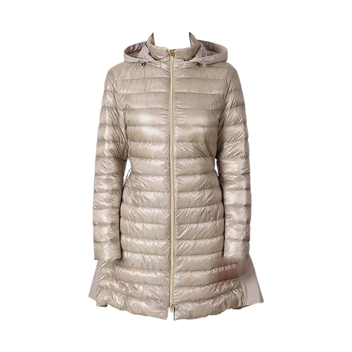 (W) 에르노 라이트웨이트 후드 패딩 자켓 샹티((W) Herno Lightweight Hooded Padded Jacket Chantilly)