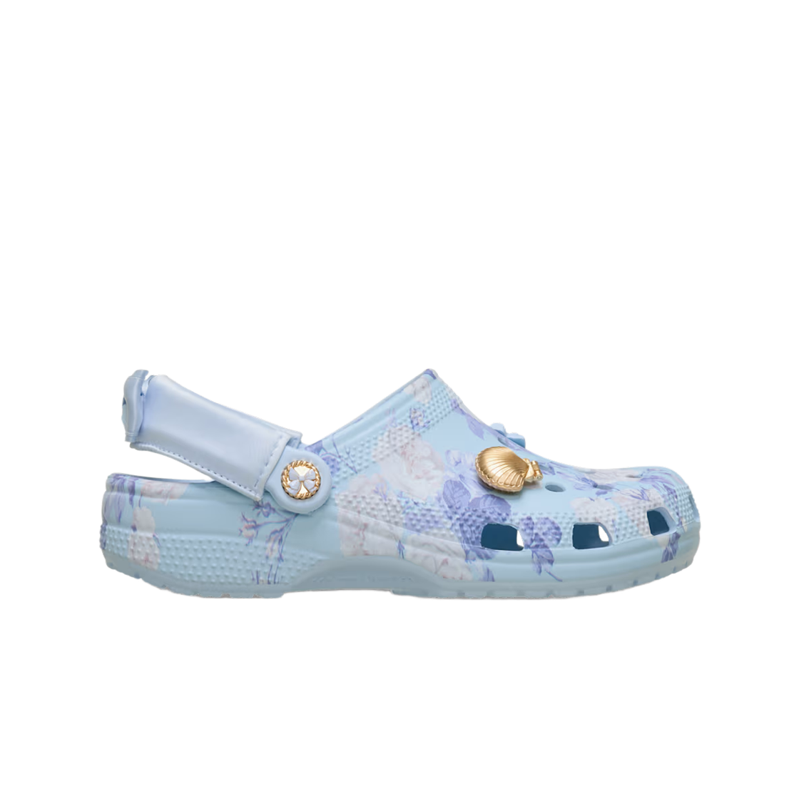 (W) 크록스 x 러브쉐이크팬시 클래식 클로그 미네랄 블루((W) Crocs x Loveshakefancy Classic Clog Mineral Blue) - 1