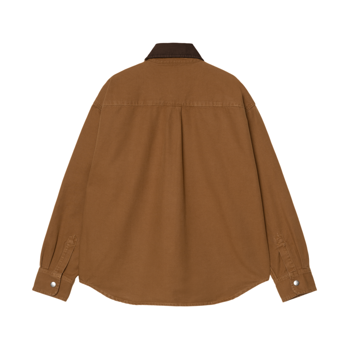 (W) 칼하트 WIP 프레스콧 셔츠 잭 해밀턴 브라운 토바코 가먼트 다이드((W) Carhartt WIP Prescott Shirt Jac Hamilton Brown Tobacco Garment Dyed) - 2