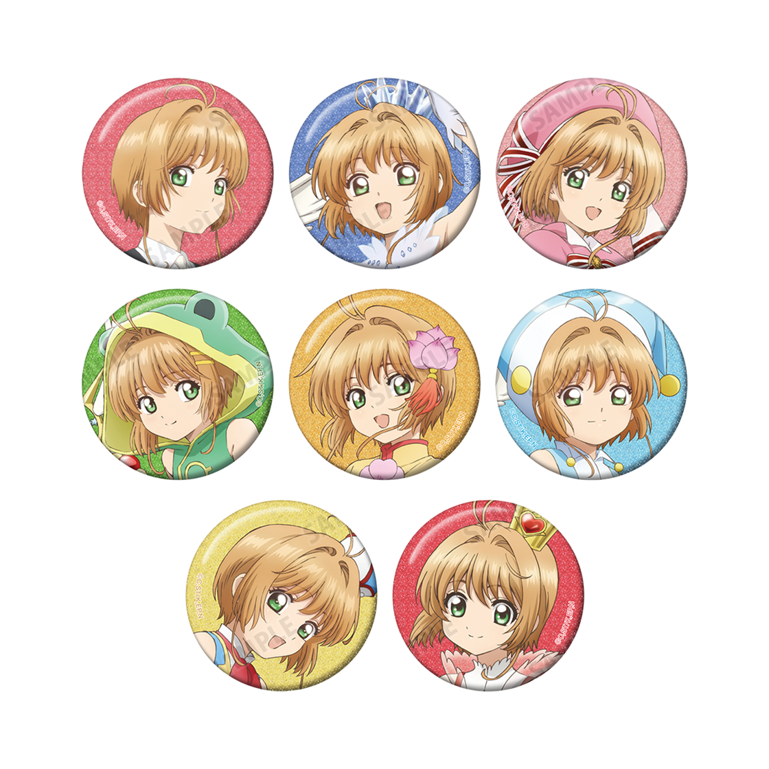 4573643174019 Animore CARD CAPTOR SAKURA Only Glitter Can Badge 8 Type