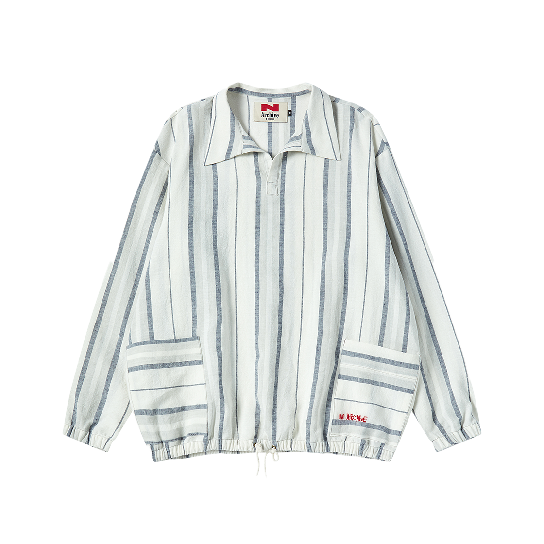 NV26SPLS09ST N ARCHIVE Raw Texture Vintage Pullover Stripe