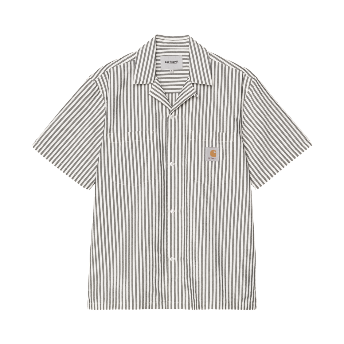 I036203-3K4-XX Carhartt WIP S/S Leavel Shirt Leavel Stripe Black Wax