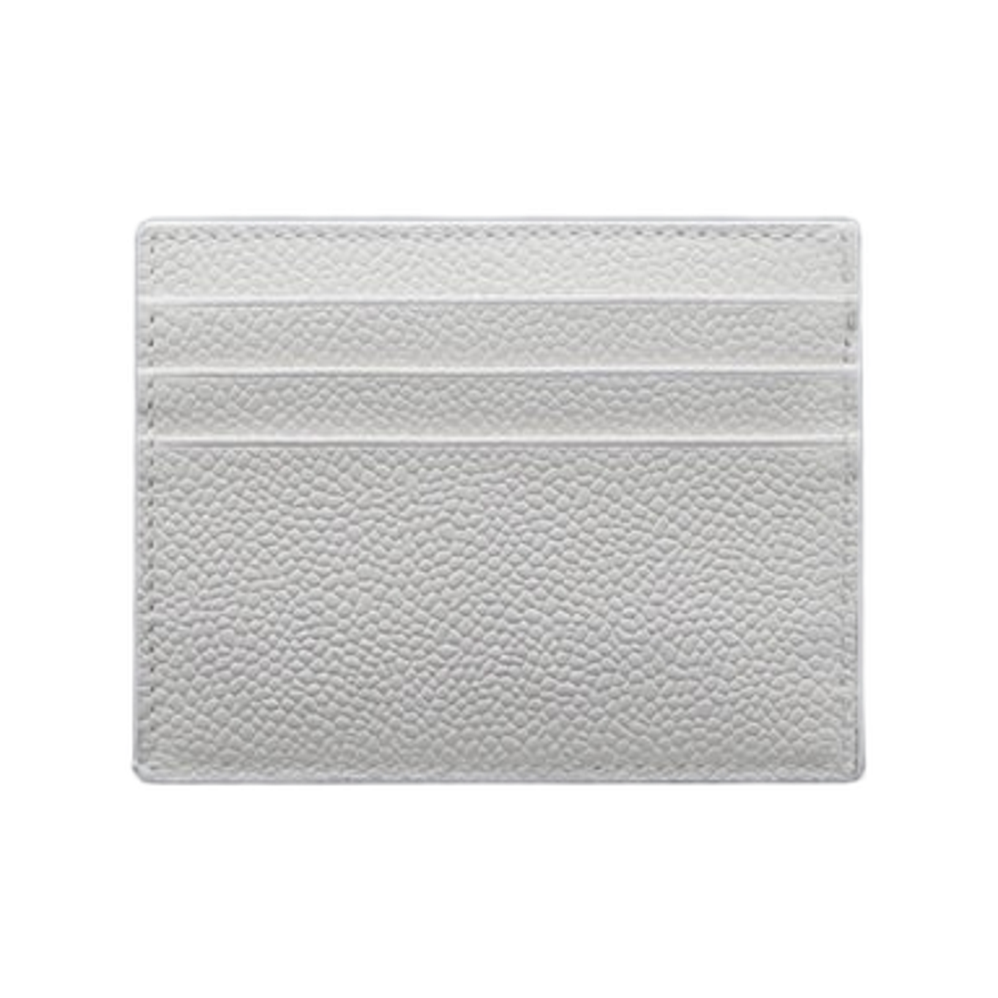 톰브라운 페블 그레인 노트 컴파트먼트 카드 홀더 화이트(Thom Browne Pebble Grain Note Compartment Card Holder White) - 2