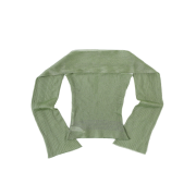 Ulika Sanctus Women Sheer Tank Top Green - 26SS
