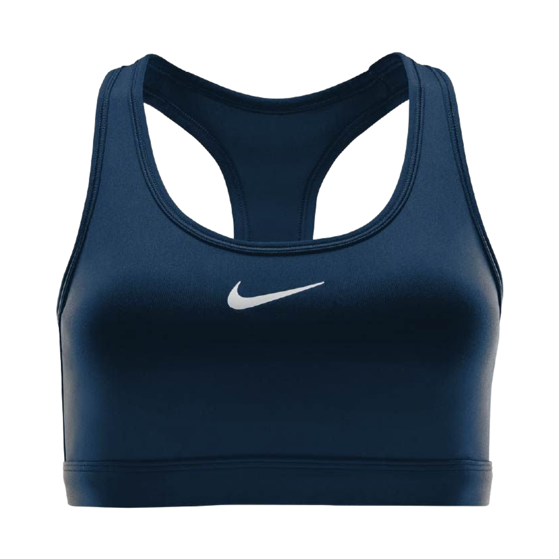 DX6822-410 (W) Nike Swoosh Medium Support Padded Sports Bra Midnight Navy White - Asia