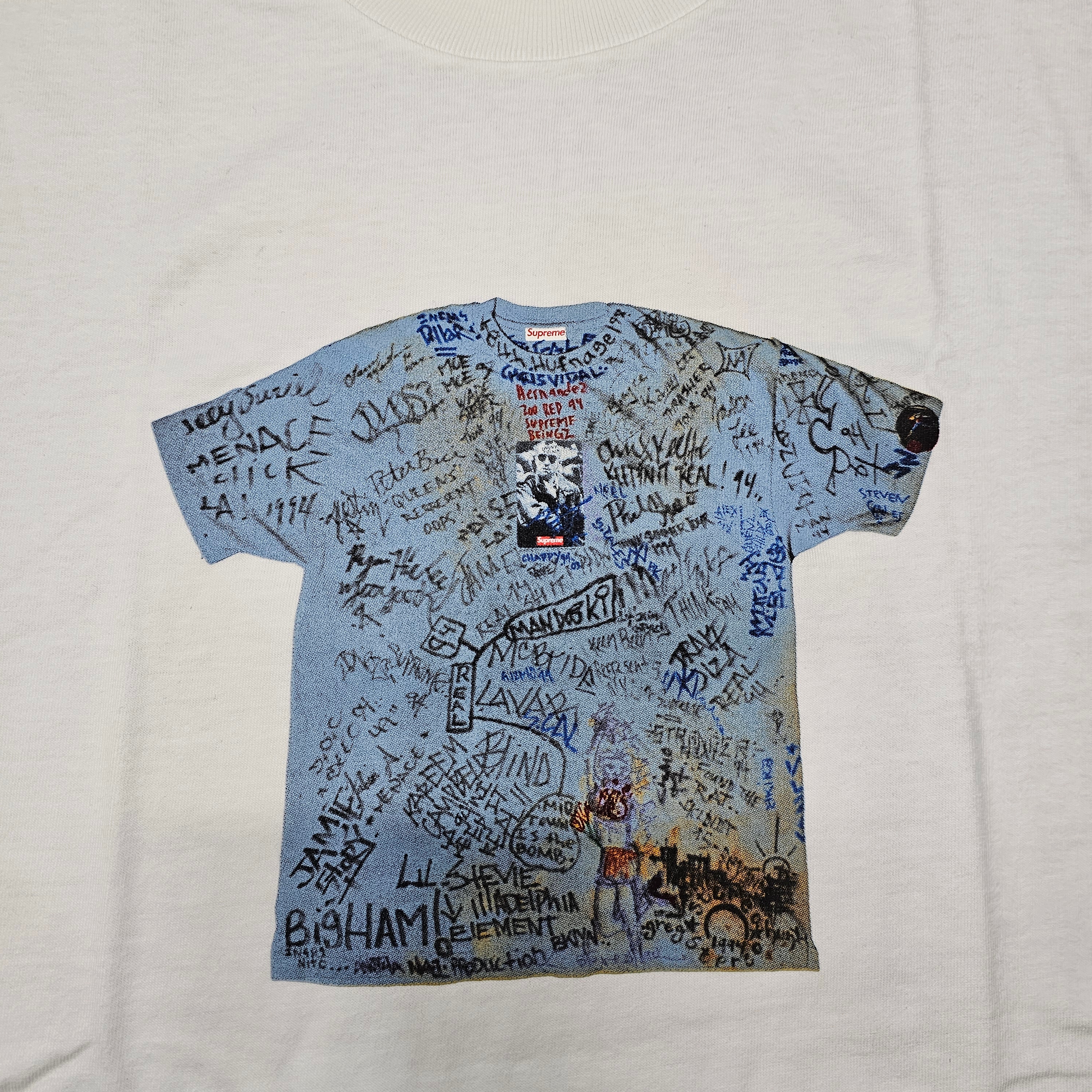 Supreme First T-Shirt White - 24SS 착용 스타일