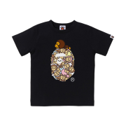 (Kids) BAPE All Baby Milo Multi Milo On Big Ape T-Shirt Black