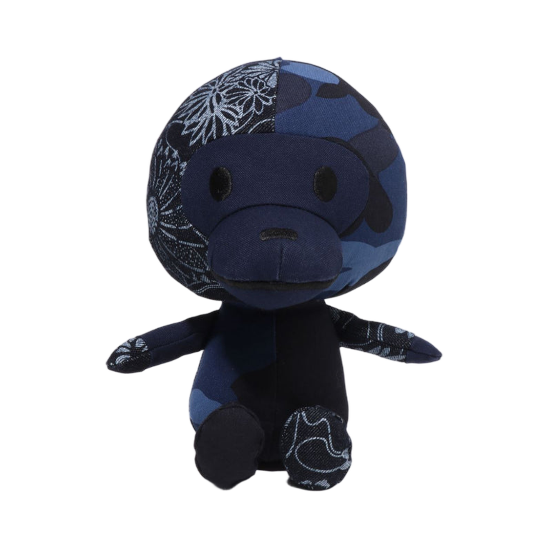 - BAPE Patchwork Baby Milo Plush Doll Navy