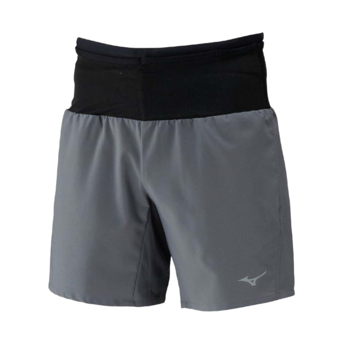 J2MBC01108 Mizuno Running Multi Pocket Plus 7 Inch Pants Grey