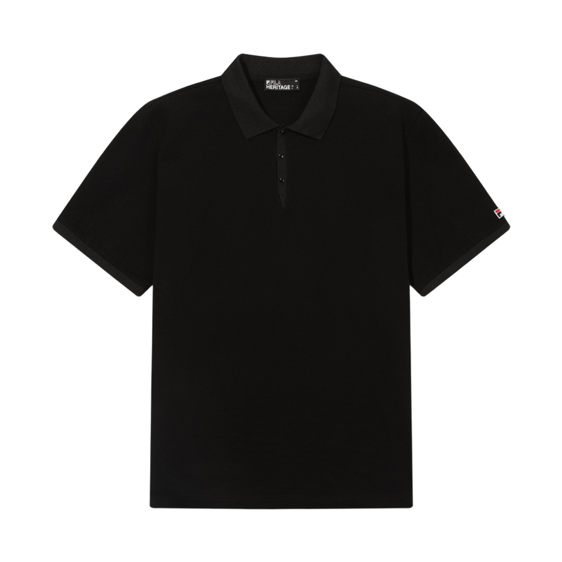 [6% 적립] FILA HERITAGE COLLECTION 피케 카라티 블랙([6% 적립] FILA HERITAGE COLLECTION BB Polo Black)