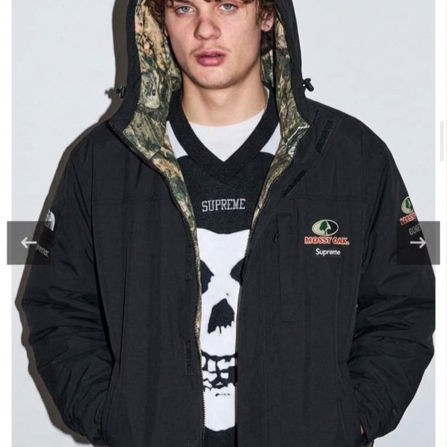 Supreme Gore-Tex Mossy Oak Jacket Black - 26SS 착용 스타일