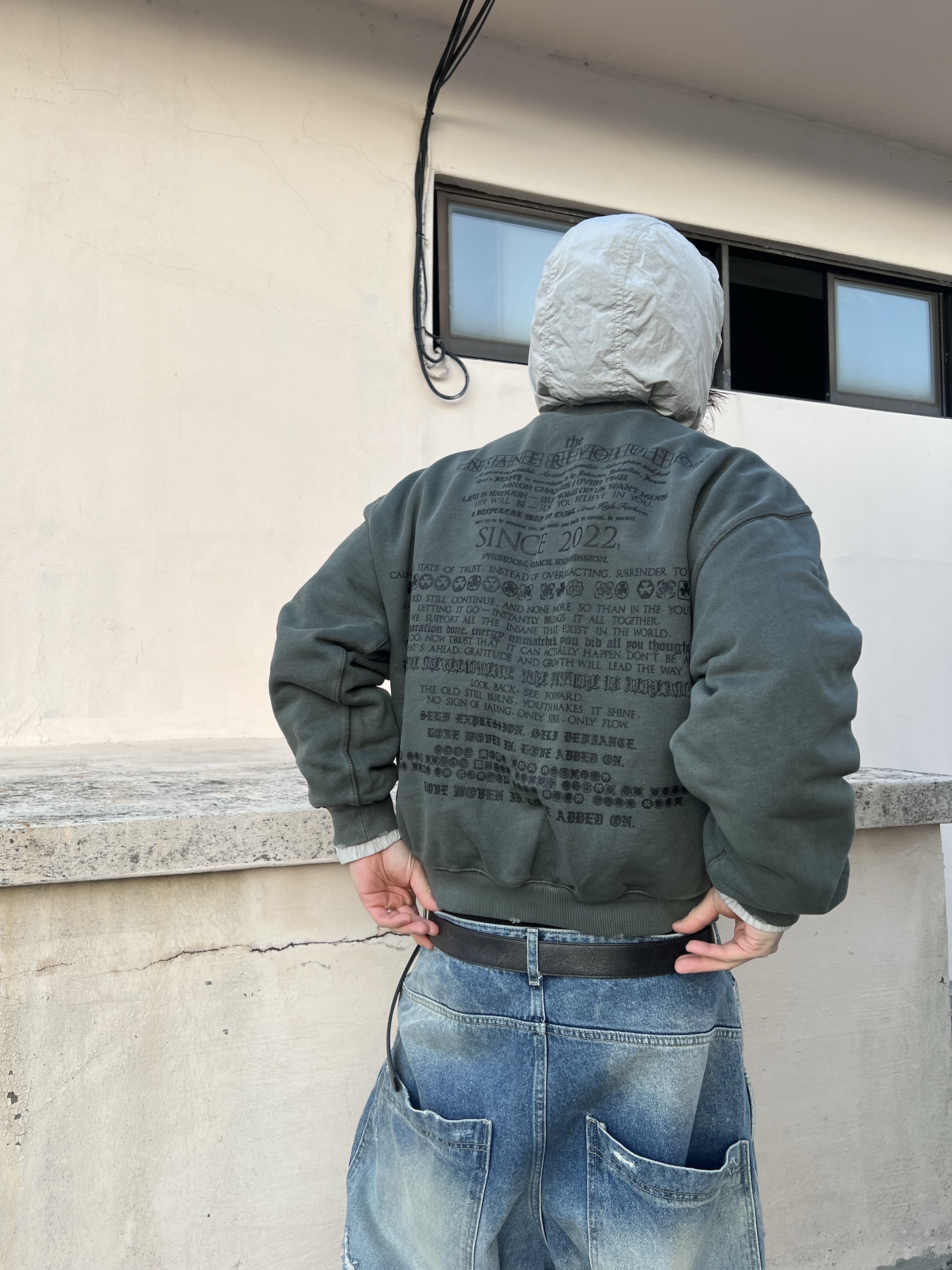 MJD 3D Knee Denim Pants Blue, Undermycar MU.128 Original Logo Cracked Leather Belt Silver / Black 착용 스타일 - 7
