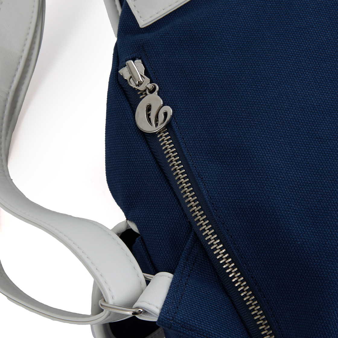 라츠유 노스탤지아 캔버스 백팩 네이비(LOTS YOU Nostalgia Canvas Backpack Navy) - 3