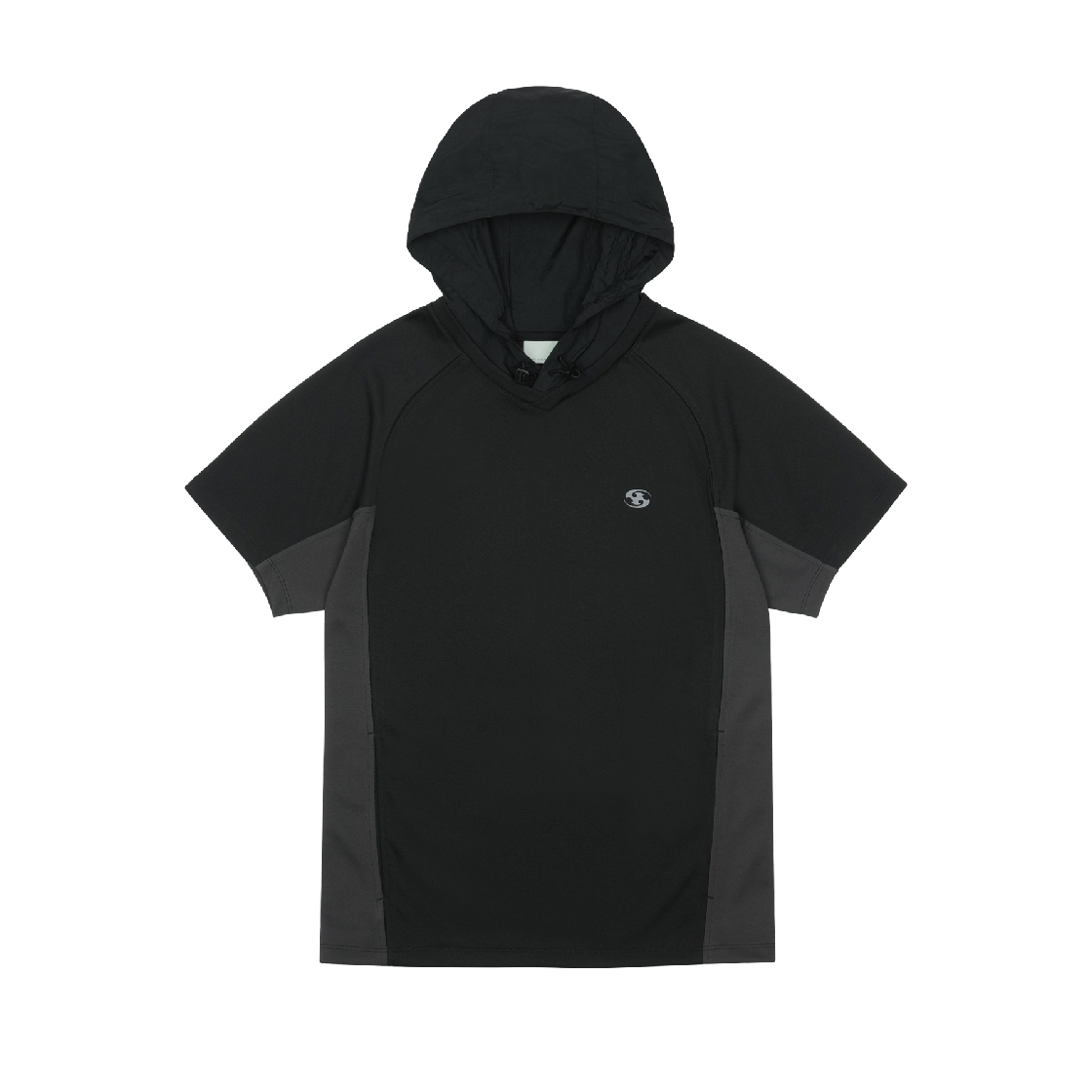 산산기어 후디드 메쉬 티셔츠 블랙(Sansan Gear Hooded Mesh T-Shirt Black)