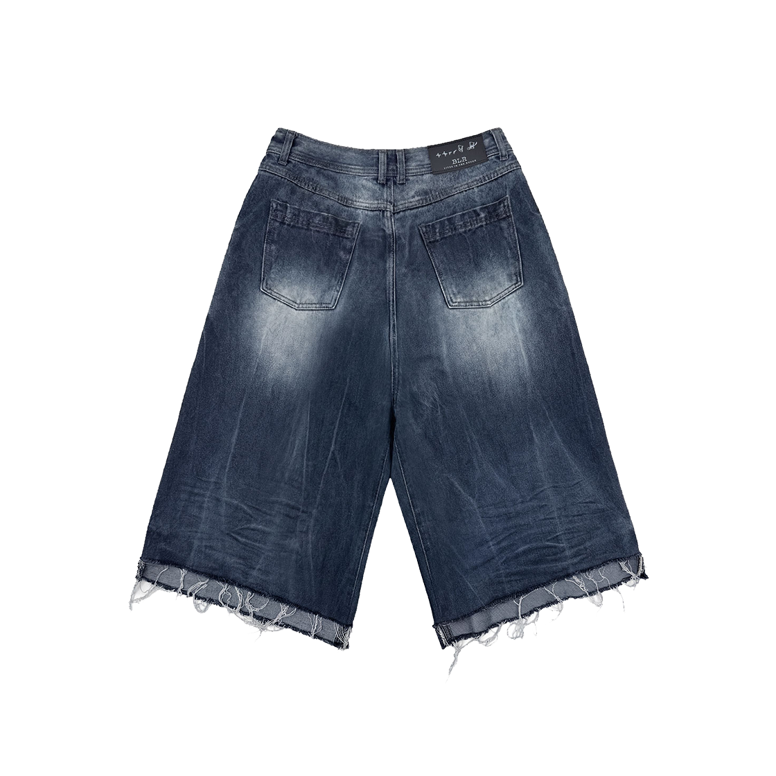 비엘알 더티 오일 워싱 버뮤다 데님 팬츠(BLR Dirty Oil Washing Bermuda Denim Pants) - 2