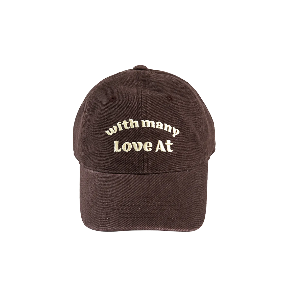 PWTI5AHW178OBR LOTS YOU With Many Love Ball Cap Brown