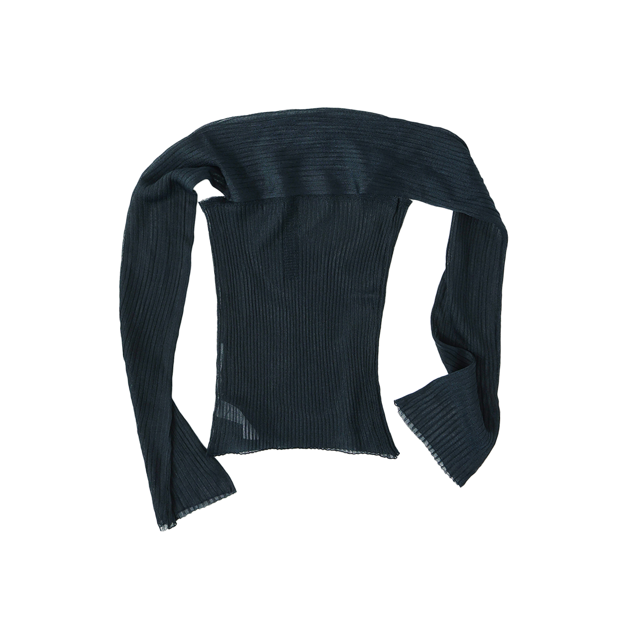 울리카 상투스 우먼 시어 탱크탑 틸 블랙 - 26SS(Ulika Sanctus Women Sheer Tank Top Teal Black - 26SS)