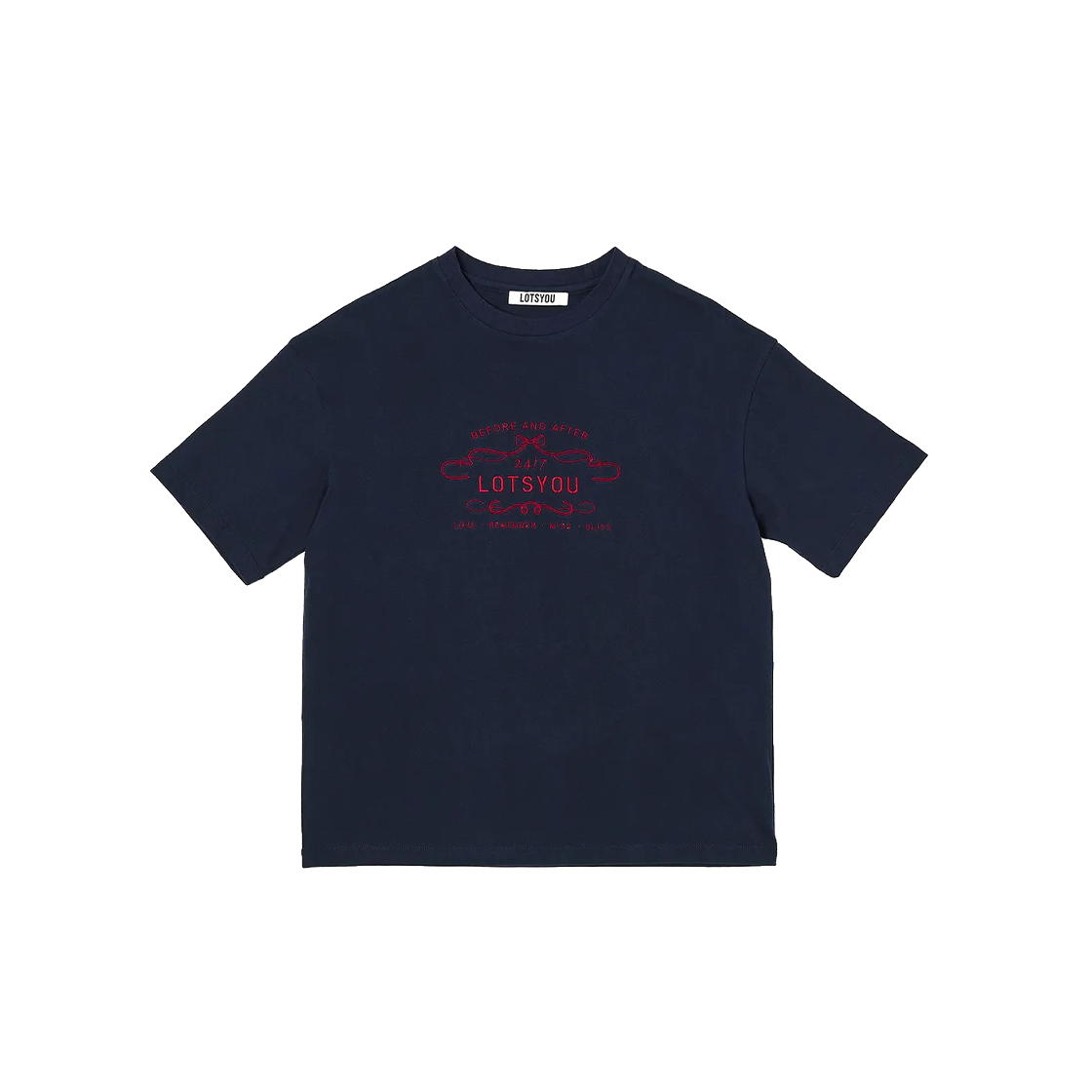 라츠유 노스탤지아 티셔츠 네이비(LOTS YOU Nostalgia T-shirt Navy)