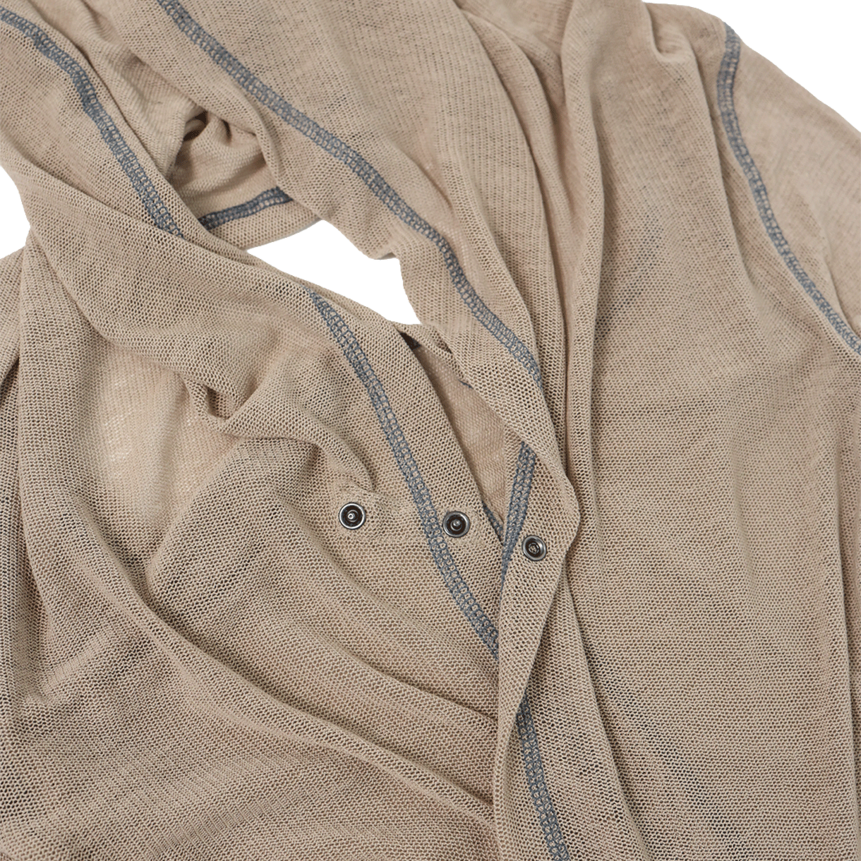 울리카 상투스 우먼 백 플레어 메쉬 탑 베이지 - 26SS(Ulika Sanctus Women Back Flare Mesh Top Beige - 26SS) - 3