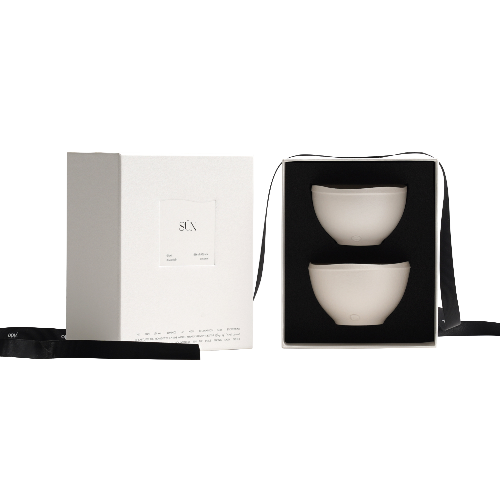 [3% 적립] [선물포장] 이도 순 막걸리잔 세트 2P([3% 적립] Yido Sun Round Bowl Set 2P) - 1