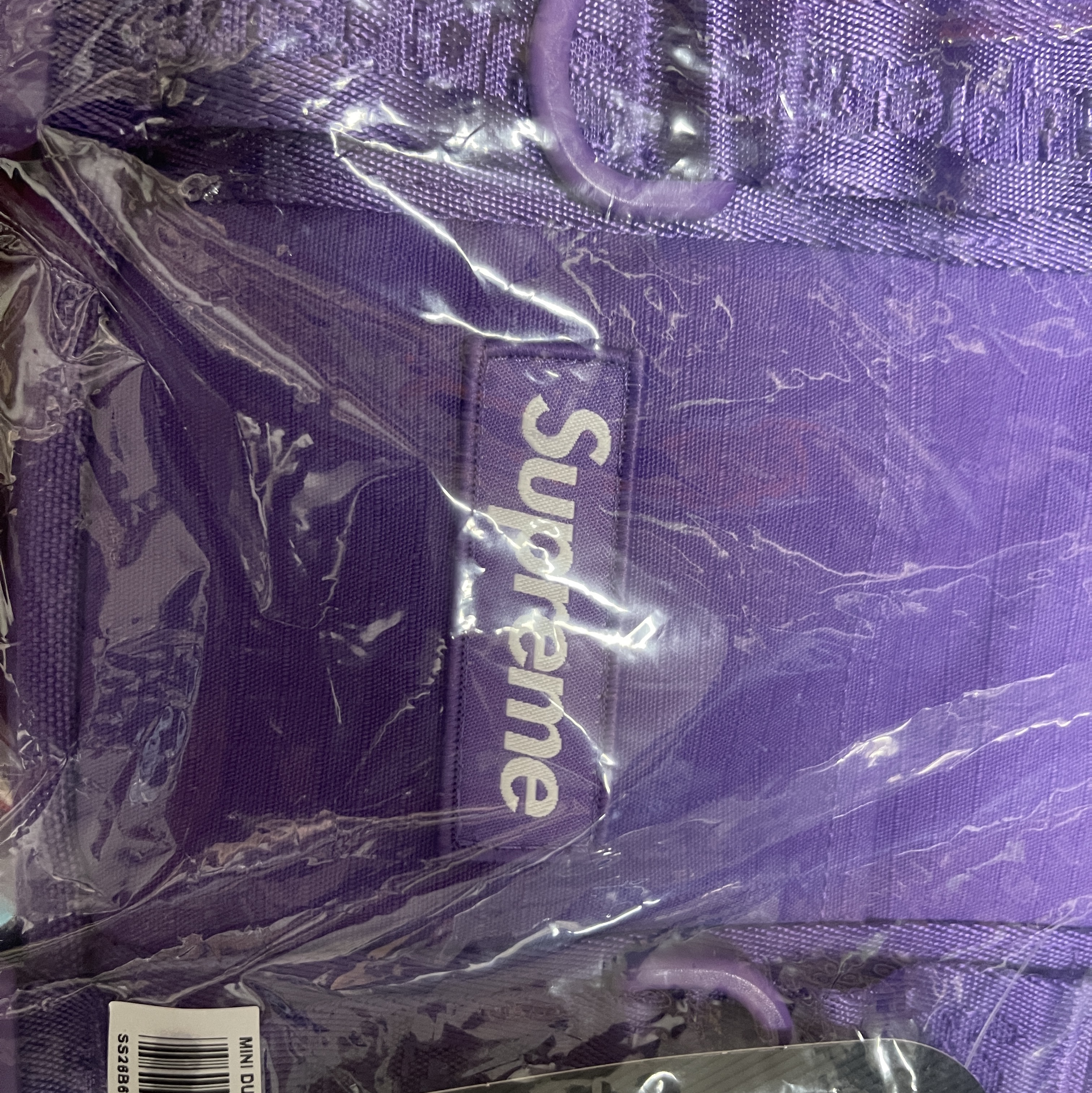 Supreme Mini Duffle Bag Purple - 26SS 착용 스타일